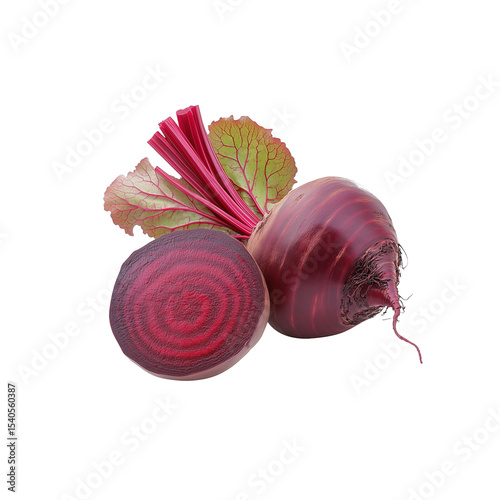 Vibrant Beetroot Display: Fresh, organic beetroot, showcasing rich hues of magenta and red, ready to be a culinary delight. A nutritious and visually appealing addition to any healthy kitchen.