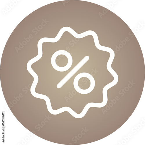 Percentage single icon vector illustration