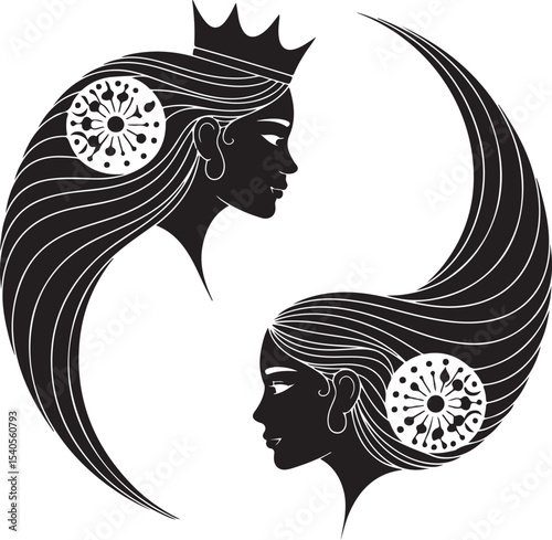 afro fairy, fairy silhouette, black fairy, natural hair fairy, afro hair, magic fairy, enchanted fairy, fantasy silhouette, whimsical fairy, fairy wings, dark skin fairy, cultural fairy, magical girl,