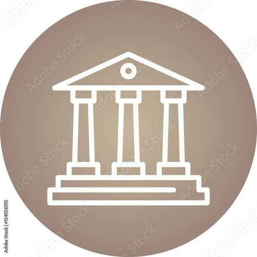 Bank single icon vector illustration