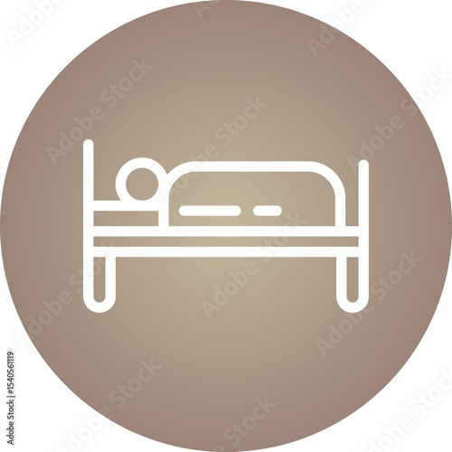Bed single icon vector illustration