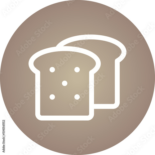 Bread single icon vector illustration