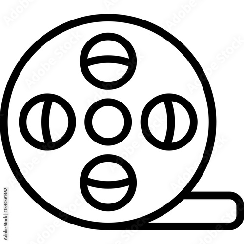 Film roll single icon vector illustration