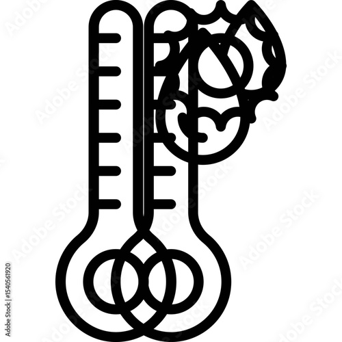 Tempreature single icon vector illustration