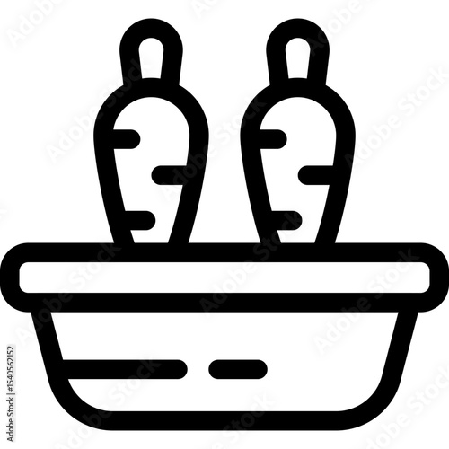 Carrots single icon vector illustration