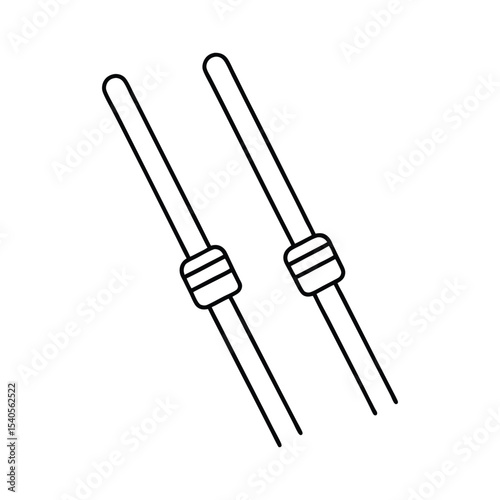 varistors line art on white background