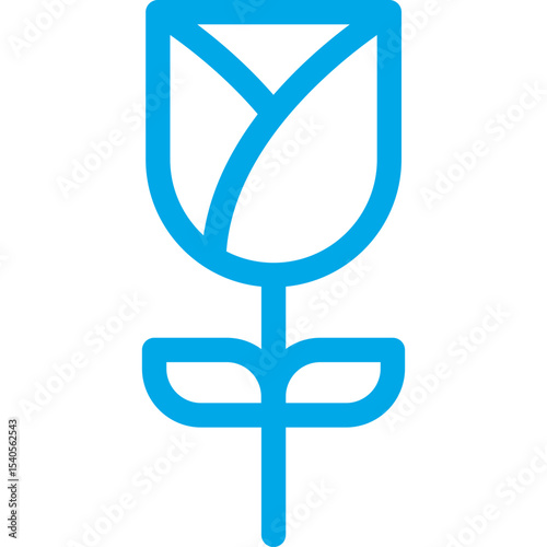 Flower single icon vector illustration