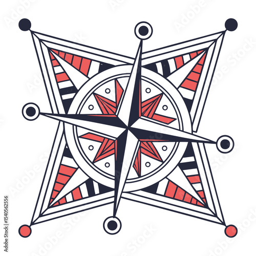 compass rose vector