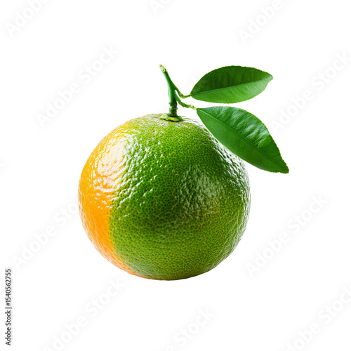 Citrus Zest: A vibrant tangerine, half-green, half-orange, captures the essence of freshness, with a sprig of leaves to create a refreshing contrast.