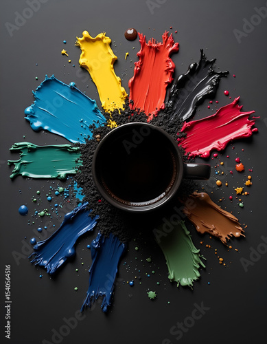 abstract grunge background with blots