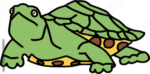 cartoon illustration of a Tortoise