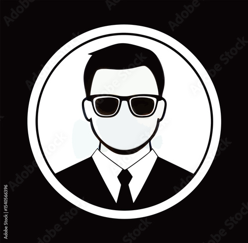 Stylish man in sunglasses and suit, embodying mystery and sophistication.