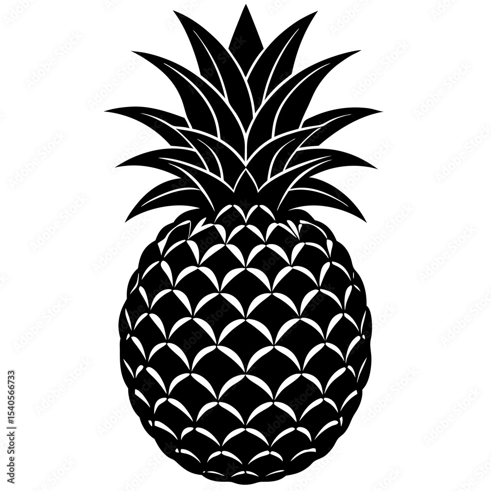 Obraz premium pineapple isolated on white