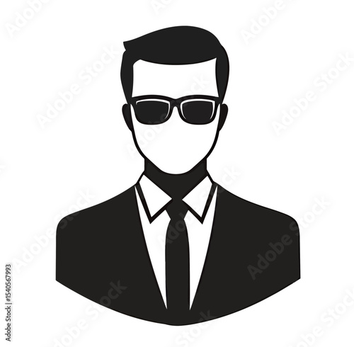 Stylish man in a suit and sunglasses, embodying confidence and sophistication.