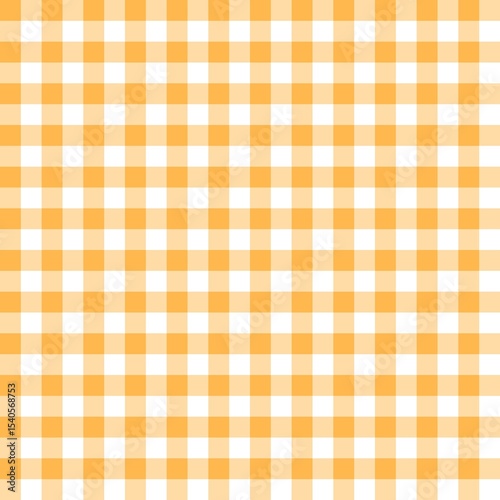 Soft orange gingham seamless pattern with gentle checkered design
