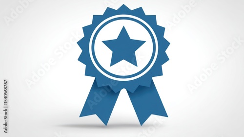 A simple special offer icon featuring a star or ribbon design to catch attention in advertising.