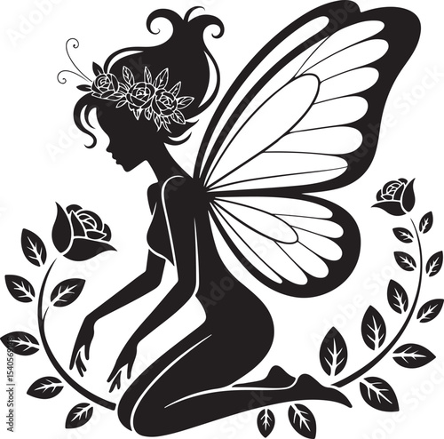 afro fairy, fairy silhouette, black fairy, natural hair fairy, afro hair, magic fairy, enchanted fairy, fantasy silhouette, whimsical fairy, fairy wings, dark skin fairy, cultural fairy, magical girl,