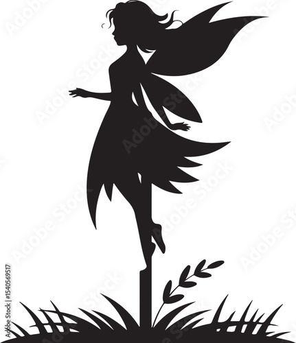 afro fairy, fairy silhouette, black fairy, natural hair fairy, afro hair, magic fairy, enchanted fairy, fantasy silhouette, whimsical fairy, fairy wings, dark skin fairy, cultural fairy, magical girl,