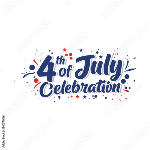 Patriotic 4th of July Celebration Design