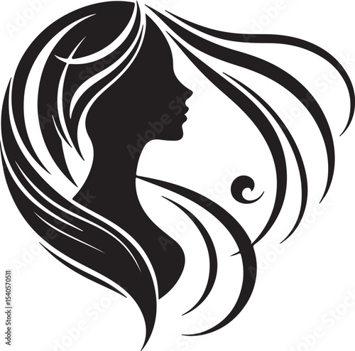 Minimalist Woman Profile Silhouette Inside Circle Frame

Modern Woman Head Silhouette – Elegant Beauty Vector

