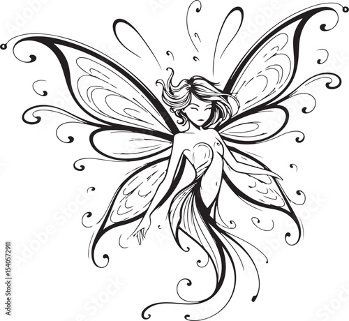Afro Fairy with Flowing Wings Silhouette

Mystical Afro Fairy in Garden Vector Design

Elegant Fairy with Natural Hair Silhouette

Magical Afro Fairy Dancing Vector Art

Afro Fairy Sparkling in Moonli