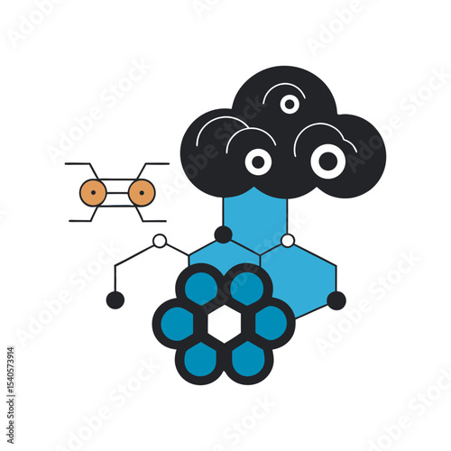 Carbon To Material Converter Silhouette