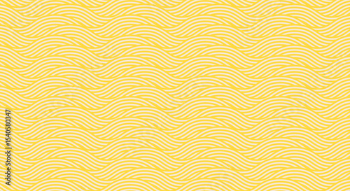 Spaghetti background. Abstract Yellow Noodle Pattern on Light Background. Geometric Food Inspired Design for Asian or Italian kitchen design.