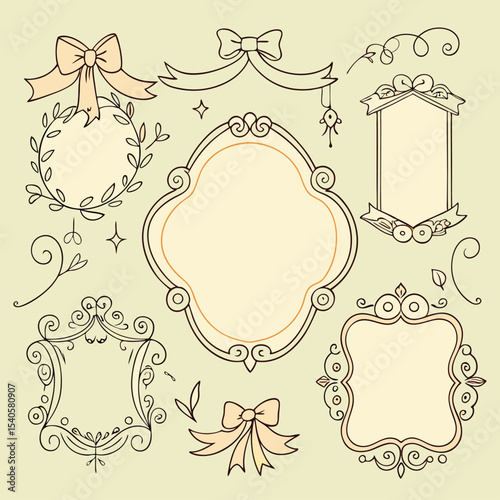 set of vintage frames
