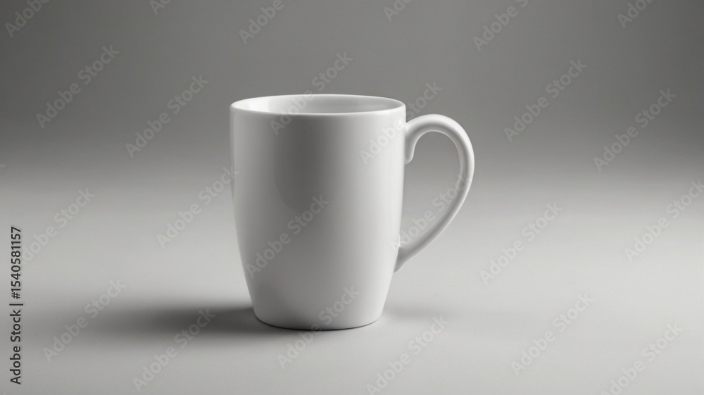 Obraz premium white cup isolated on white