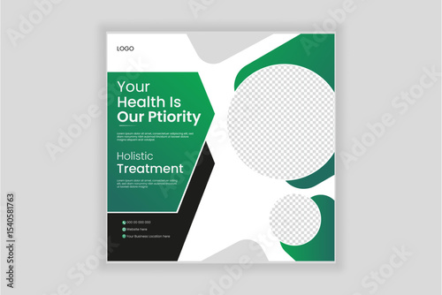 Medical Social media design template
