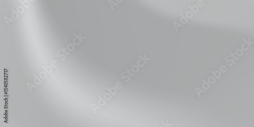 Silver modern foil background with metal mirror texture. Chrome gradient surface with light abstract simple art design