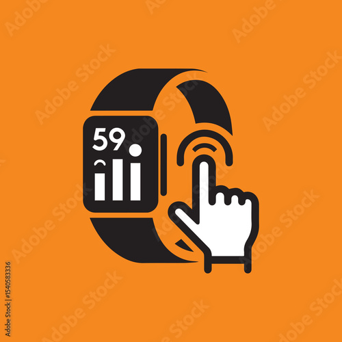 fitness tracker icon vector 