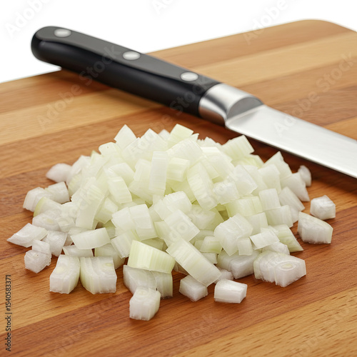 sliced onion on a chopping board