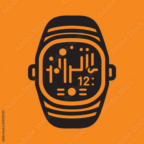 fitness tracker icon vector 