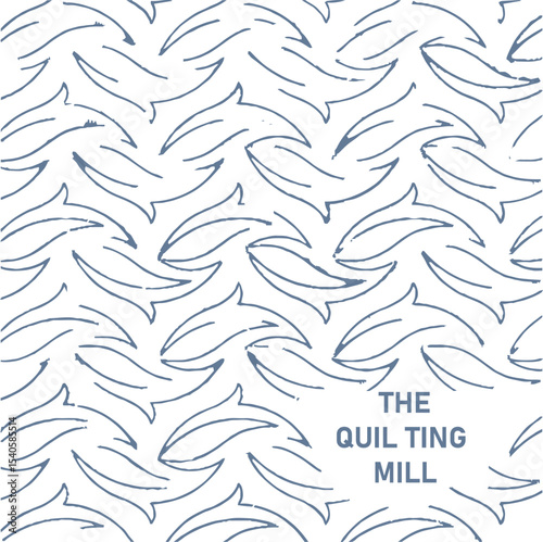 Fluke - Digital Longarm Quilting Design for Edge to Edge Pantograph