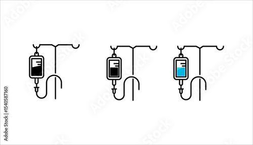 Infuse icon set. isolated on white background
