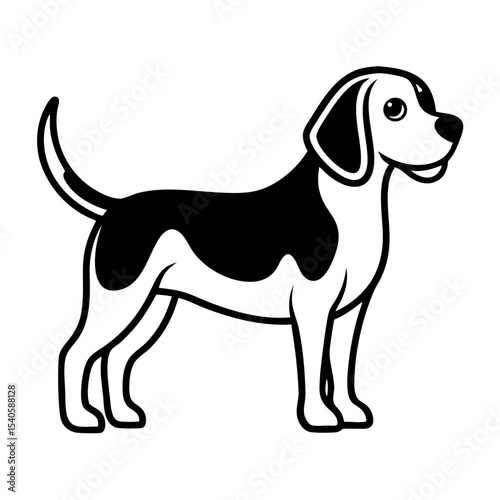 vector illustration of a dog