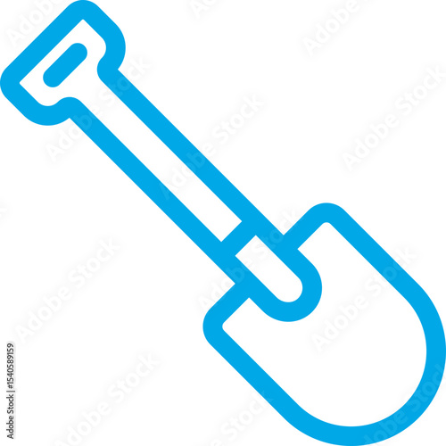 Shovel single icon vector illustration