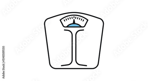 A bathroom scale on a clean background, representing health, wellness, and weight management.