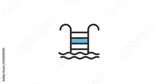 Simple swimming pool and ladder design, for your summertime fun.
