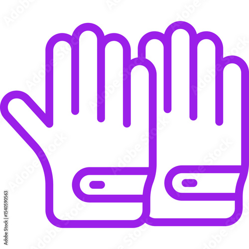 Gloves single icon vector illustration