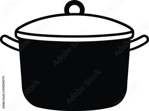 cooking pot vector illustration