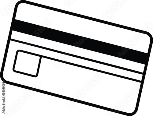 vector illustration of a credit card