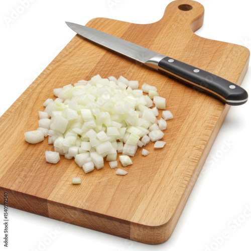 sliced onion on a chopping board