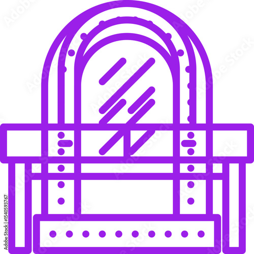 Mirror single icon vector illustration