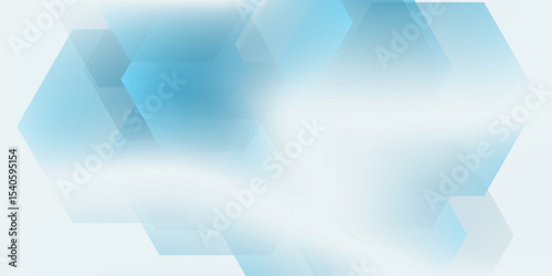 abstract background template science simple  presentation. Hexagonal shape with blue and soft color good modern.