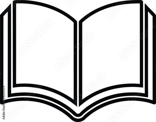 open book vector illustration