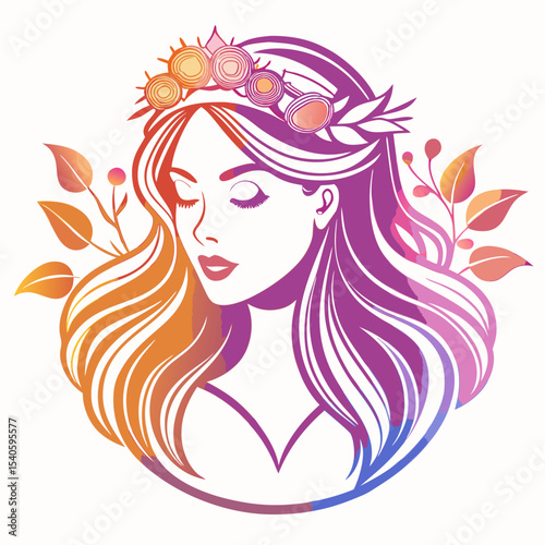 girl with long hair