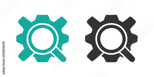 Gear icon vector illustration