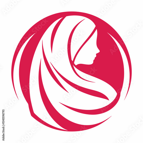 Elegant Hijab Logo Vector for Modest Fashion and Identity.